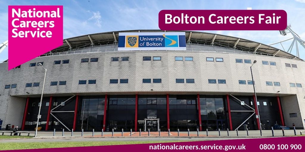 Jobs Fair University of Bolton Stadium National Careers Service