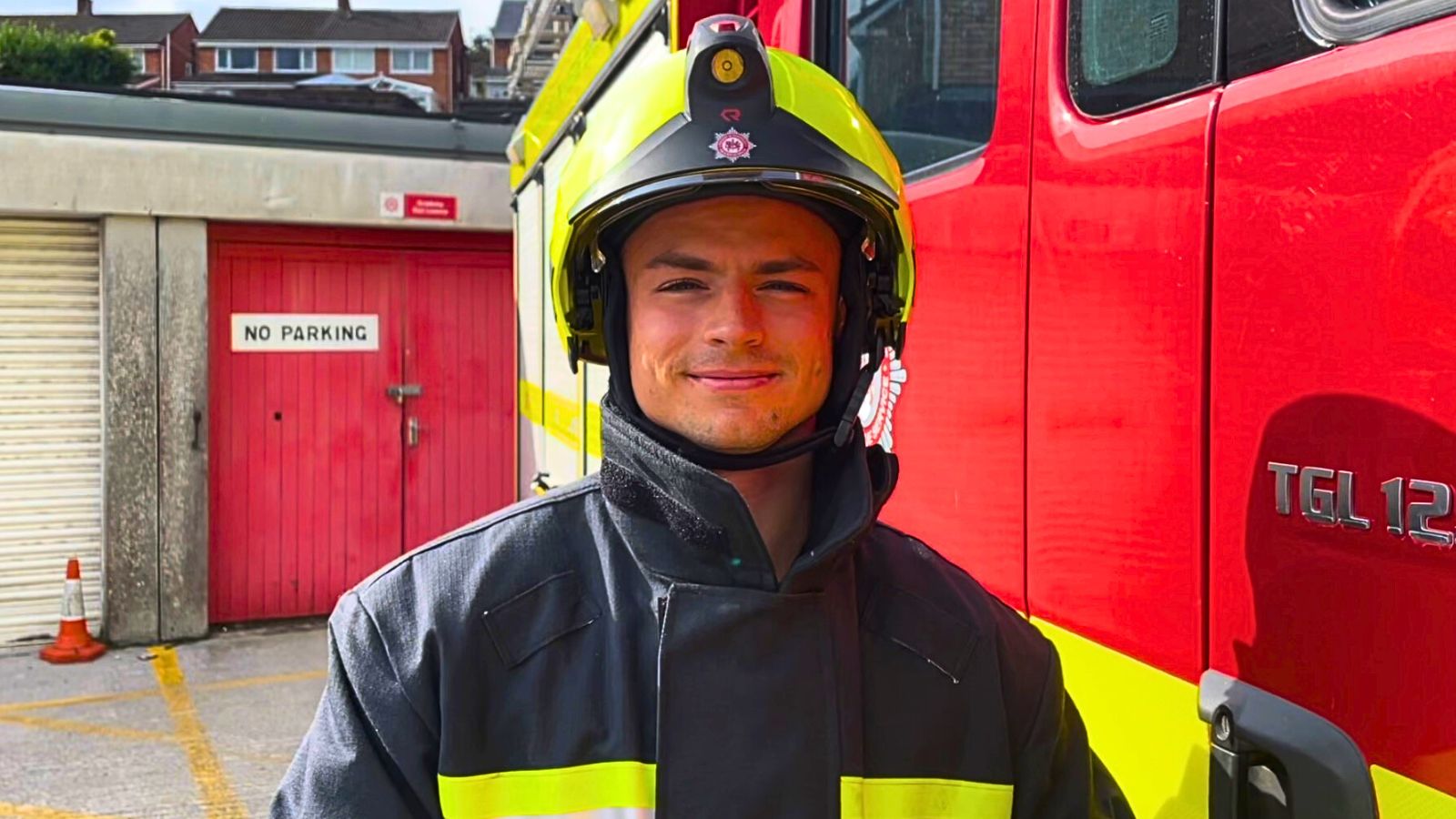 Firefighter, Ben Riddle from the Devon & Somerset Fire & Rescue Service