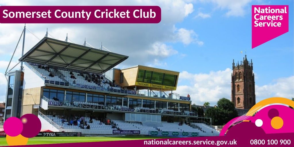 Somerset County Cricket Club Jobs Fair website Banner